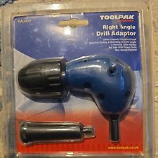 Tool Pak Righy Angle Drill Adaptor 10mm Capacity Keyless Chuck