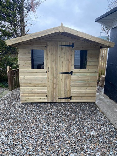 10x8 apex garden shed - garden, workshop