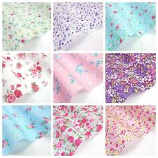 Craft Fabric Polycotton Vintage Florals Stripes Per METRE Bunting Shabby Chic