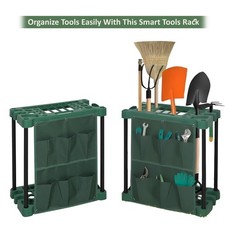 Garden Tool Storage Rack Caddy Equipment Holder & Organizer Stand for Garage
