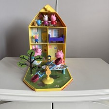 Peppa Pig Folding Fold Out House With 5 X Figures And Accessories Furniture