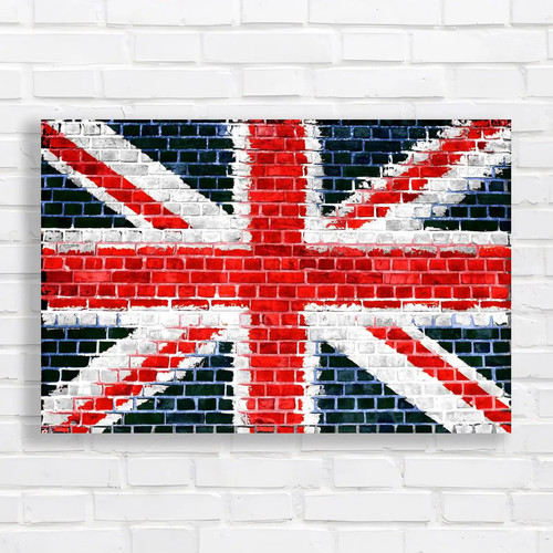 Union jack flag brick - union,