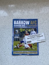Barrow AFC v Tamworth 2nd Mar 2013 Programme & Ticket