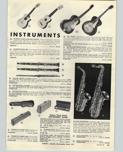 1956 paper kay brand guitar - kay,