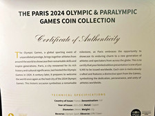 Monnaie de Paris 2024 Olympics Paris .... 17 copper proof coin in display box