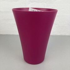 IKEA Rare Ovanlig Pink Plastic Reversible Vase Storage Pot Contemporary Design