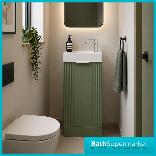 400mm satin green - green, unit
