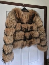 Raccoon Fur Coat - Size S/8