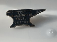 Old Blacksmith Anvil Gretna Badge