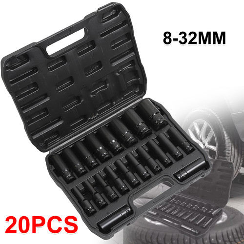 20pcs deep impact socket set - deep, 6