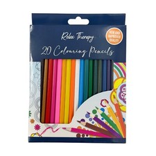 Colouring Pencils Adults Kids Craft Relax Therapy High Quality Colour Pack of 20
