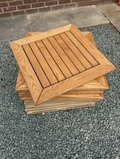 12 x ZA.652T Robinia Wood  Outdoor Table Tops Restaurant Pub Garden 60x60