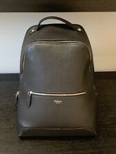 Rare pre-loved Mulberry City backpack in black heavy grain leather