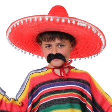 CHILDS RED MEXICAN SOMBRERO