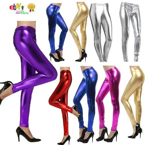 Ladies metallic wet look - ,