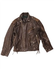 Vintage Mens Leather Biker
