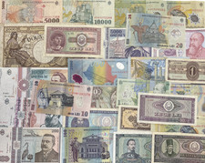 Romanian leu bank notes - notes,