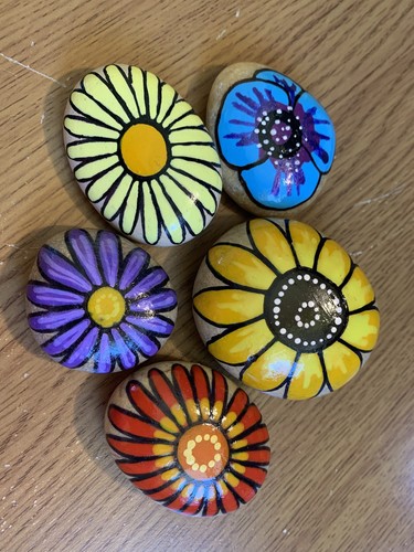 Hand painted rocks - , stones