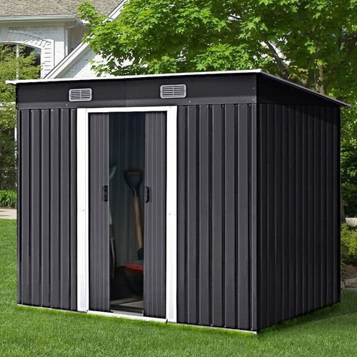 Metal garden shed - metal, pent