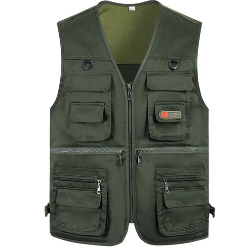 Men multi pockets vest utility - men,