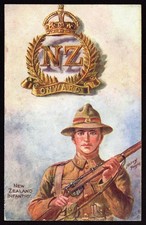 HARRY PAYNE COLONIAL BADGES & THEIR WEARERS - New Zealand Infantry  Raphael TucK