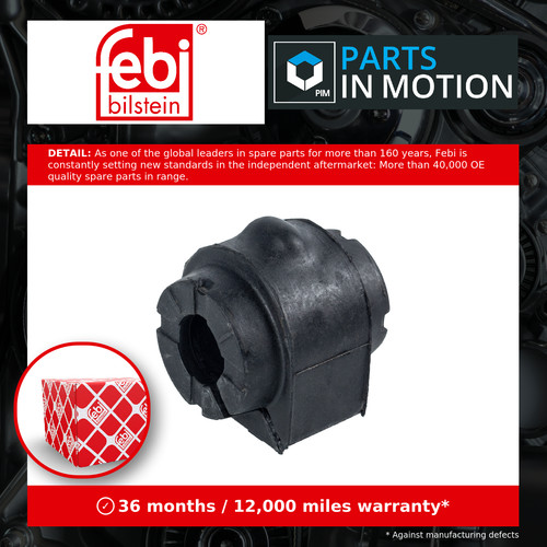 Anti roll bar - bush, range