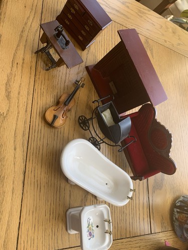 Dolls house furniture mixed - house,