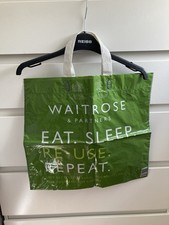 WAITROSE Reusable Recycled Shopping Bag For Life Large HEAVY DUTY 45x40 cm