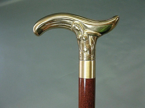 Antique brass victorian handle - brass,