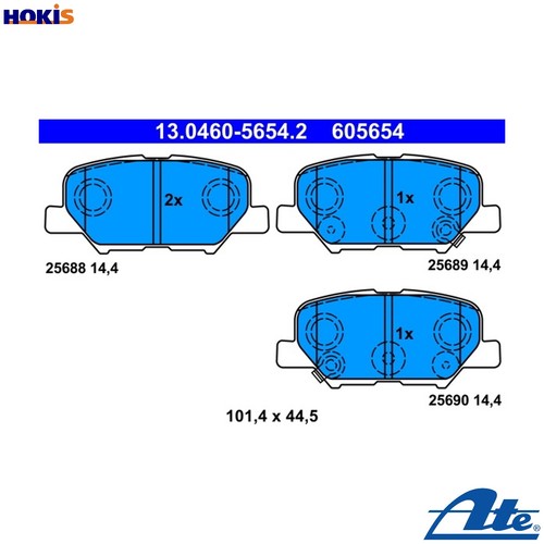 Brake pad set disc - pad,
