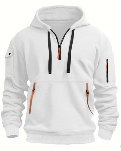 Men retro sweatshirt work - work, half