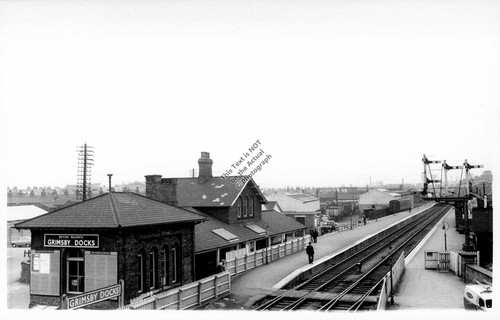 1962 grimsby docks train - grimsby,