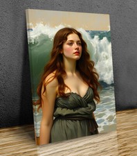 Lady and waves John William