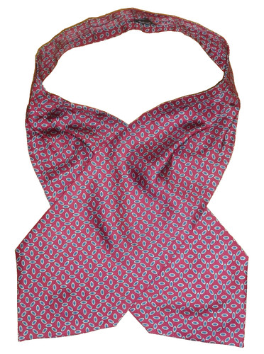 Vintage tie rack silk cravat - tie,