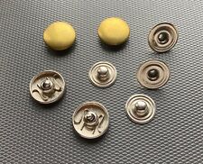 Two Newey England Press Stud Fastener Snaps - Brass 17mm Tops - Size 7/7