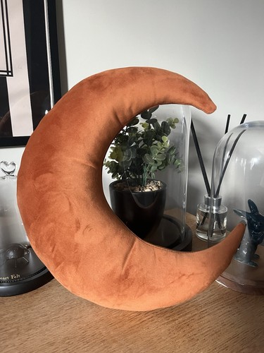 Moon velvet cushion copper - moon,