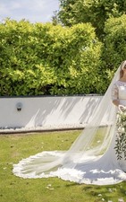 Cathedral Length Ivory Wedding