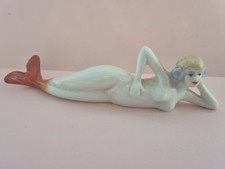 Pretty Art Deco 1920's Style  Porcelain "Mermaid" Bathing Beauty Figure Doll