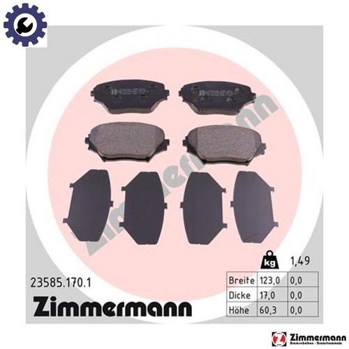 Brake pad set disc - disc,