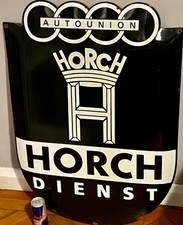 Huge Auto Union Horch Enamel