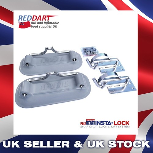 Snap davits for - davits, inflatable