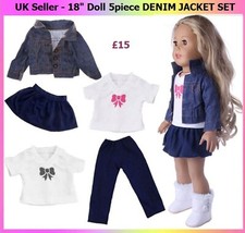 Bundle 18" doll clothes DENIM