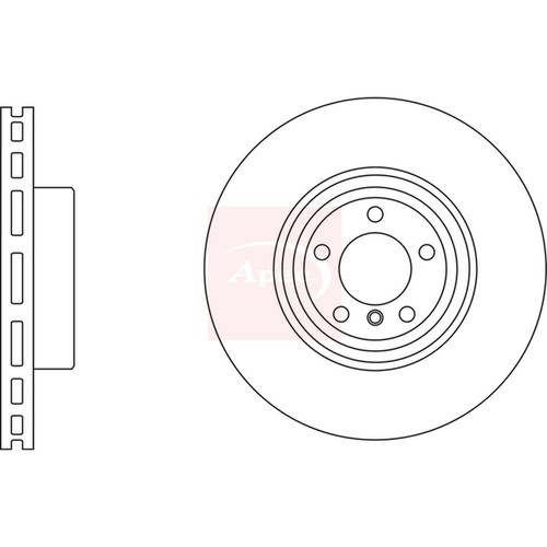 Brake discs vented for bmw - 2x,