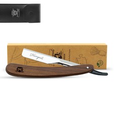 Classic Cut Throat Razor, Shavette, Wooden Barber Straight Razor