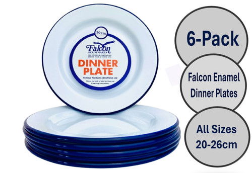 Falcon white enamel dinner - falcon,