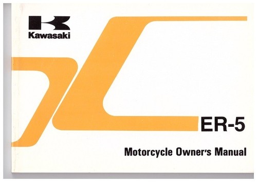 Owner manual kawasaki er5 - owner's,