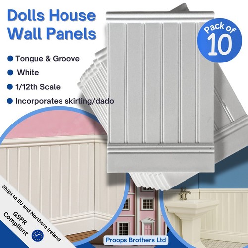 Miniature dollshouse wall - miniature,