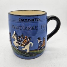 Royal Watcombe Widecombe Fair Torquay Motto Ware Pottery Tankard Mug 