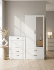 Ready assembled white bedroom - ready,