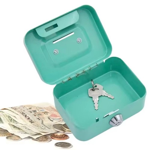 Metal lockable cash box with - lockable,